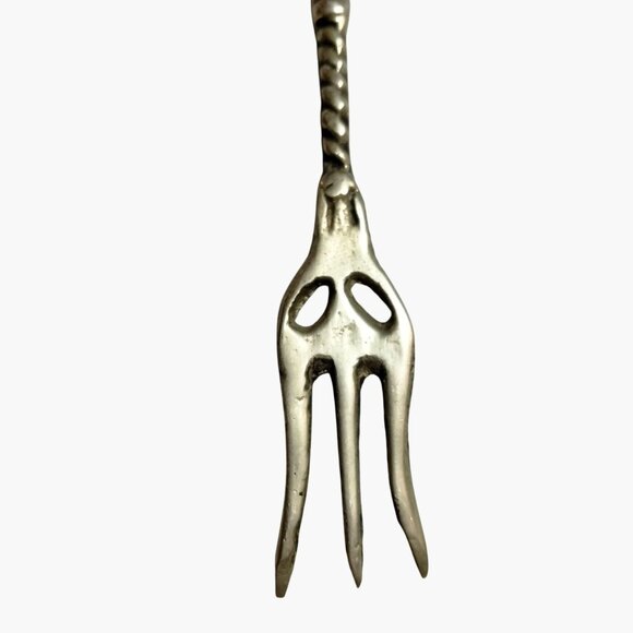 Montagnani Winged Monkey Cocktail Appetizer Fork Vintage Italian Silver - Picture 7 of 8